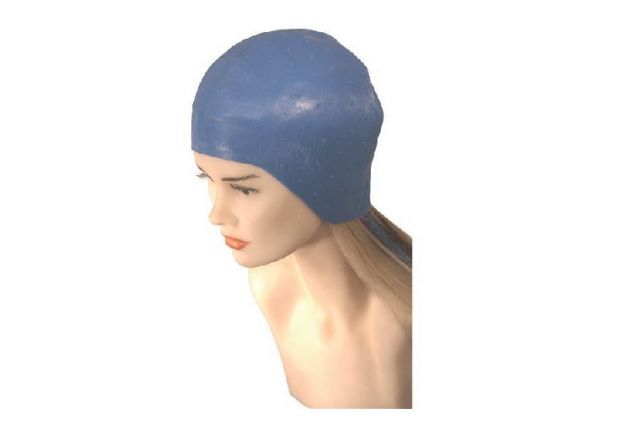 GORRO DE MECHAS AZUL 